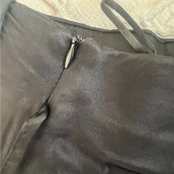 SOLD** Zara Womens Black Satin Wide-Leg Pants Size S (0585) - Picture 12 of 13